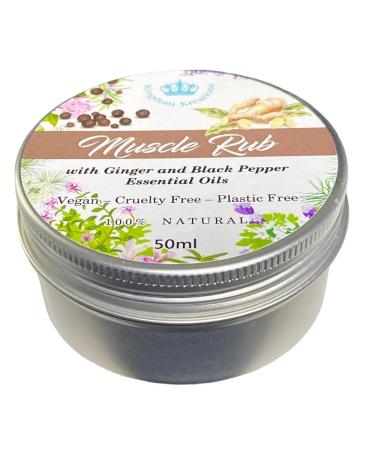 Muscle Rub with Ginger & Black Pepper - 100% Natural