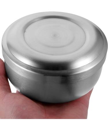Magiclulu Stainless Steel Shaving Bowls for Men - Set of 2 Rust-Free Cup Holders with Lids | Premium Shaving Accessories - Buy Online on GoSupps.com