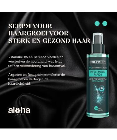Aloha Labs Foltimed AntiHair Loss Spray for Women and Men 100ml Strengthens Hair Radix with Natural Vitamin B5 Reduces Hair Loss - Buy Online on GoSupps.com