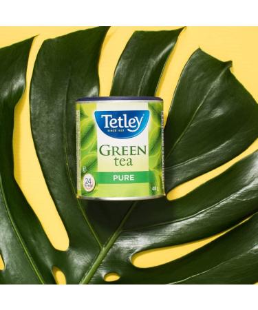 Tetley Pure Green Tea - 24 Tea Bags 48 Grams Contains Caffeine - Buy Online on GoSupps.com