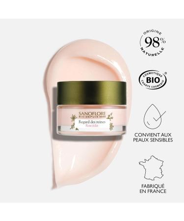 Sanoflore Regard des Reines Rose Eclat Certified organic anti-wrinkle anti-dark circle eye contour care Organic Edelweiss Vitamin C 15 ml - Buy Online on GoSupps.com