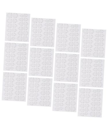 SHERCHPRY 20 Sheets Transparent Double Nail Tabs Waterproof Invisible Nail Stickers Self-Adhesive Manicure for Home Professional Use