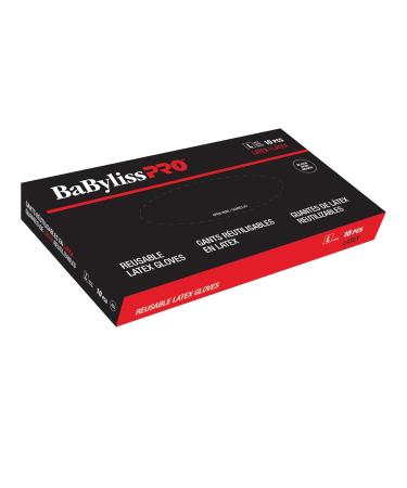 BaBylissPRO Reusable Black Satin Latex Gloves for Salon Hair Colouring 10 per box M (Pack of 2) - Buy Online on GoSupps.com