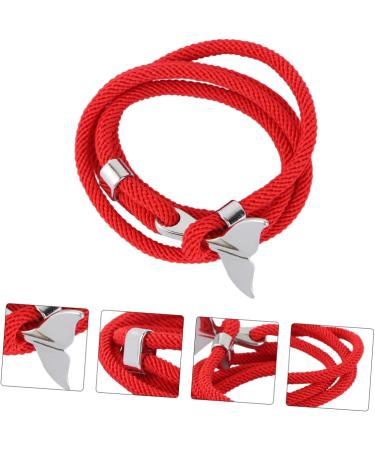 ABOOFAN 2 Pcs Whale Tail Bracelet Marine Anchor Couple Bracelet Sailing Bracelet Daily Bangle Cuff Bracelet Bracelets for Couples Stylish Bracelet Natal Lovers Silica Gel Year of Birth - Buy Online on GoSupps.com