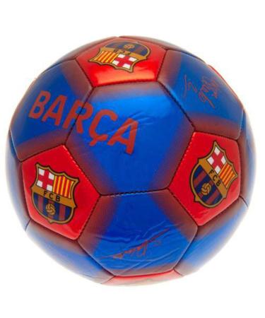 Barcelona FC Signature Football (One Size) (Sky Blue/Red) Red Sky Blue