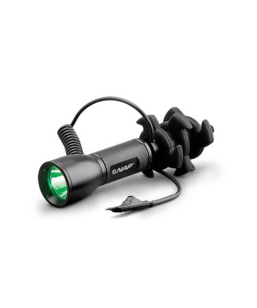 NEW ARCHERY PRODUCTS Apache Aluminum Water-Resistant Durable Lightweight L.E.D. Lighted Stabilizer For Bow Hunting - Powered By CR123 Battery Green - Predator/Hog Hunting