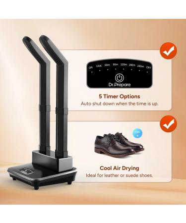 Dr.Prepare Shoe Dryer - Fast Electric Foot Warmer & Boot Dryer for Quick Drying - Ideal for Shoes Hats & Ski Boots - Buy Online on GoSupps.com