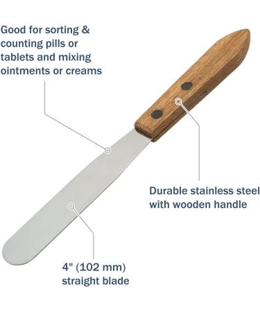 Shop Apothecary Products Stainless Steel Spatula & Blade for Pills Medicine & Vitamins - 4 Inch Precision Tool for International Shipping - Buy Online on GoSupps.com
