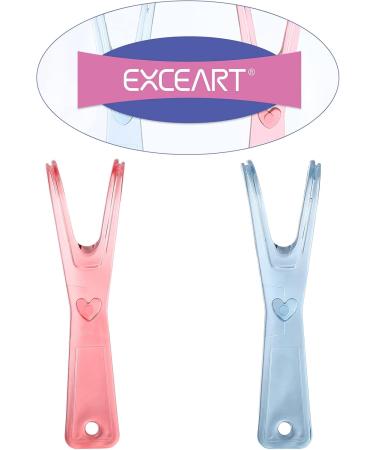 Buy Dental Floss Holders & Flossers - Pink + Blue Flat Wire Replacement Racks for Optimal Oral Care - Buy Online on GoSupps.com