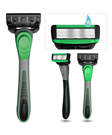 Fehploh Stainless Steel Manual Razor | 1 Handle + 2 Blades | Classic Hair Removal for Men & Women - International Shipping Available - Buy Online on GoSupps.com