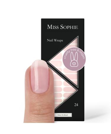 Miss Sophie Nail Wraps - 24 ultra-thin-self-adhesive long-lasting nail wraps Make Me Blush 24