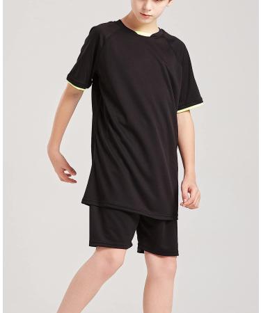 DaniChins Boys Performance Mesh Shorts - Black/Yellow - Size 7 - Buy Online on GoSupps.com