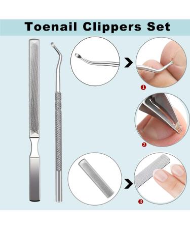 Toenail Clippers Heavy Duty Nail Clippers for Thick Toenails Large Ingrown Toe Nail Clippers-Long Handle Stainless Steel Sharp Ingrown Nail Clipper for Seniors-Black - Buy Online on GoSupps.com