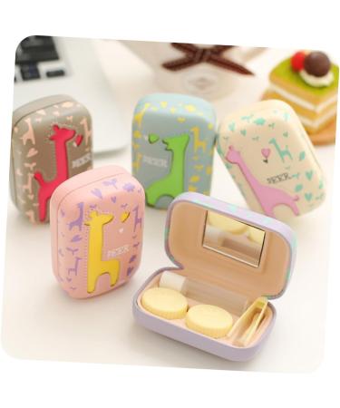 Solustre 3-in-1 Contact Lens Container with Mirror & Remover - Cute & Convenient Lens Holder for International Shipping - Buy Online on GoSupps.com