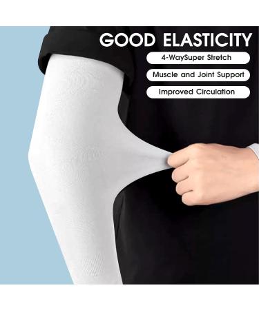 MOZEAT LEN 4-Pack Unisex Armrest Sun Protection Sleeves - UV Protection Breathable Slipproof Arm Warmers for Basketball Volleyball Cycling & Running - Buy Online on GoSupps.com
