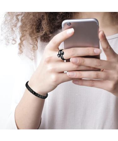 Vicmag Magnetic Bracelet for Women - Titanium Steel Double Row Black Magnet Bracelet with Gift Removal Tool - Buy Online on GoSupps.com