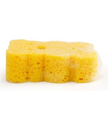 Baby Sponge for Bathing - Soft Baby Body Wash Scrubber Wood Pulp Sponge - Cute Shower Brush Dead Skin Remover Bath Rub Shower Sponge Bath Supplies for Deep Cleansing Orange - Buy Online on GoSupps.com