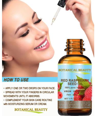 Botanical Beauty Raspberry Seed Oil - 100% Pure, Cold Pressed, for Face, Hair & Body - 2 Fl.oz - Buy Online on GoSupps.com