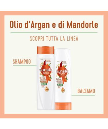  Italian Gourmet E.R. Sunsilk Argan & Almond Oil Conditioner for Brittle and Damaged Hair With Organic Argan Oil & Almond Oil 3 x 200ml + Italian Gourmet Polpa 400g - Buy Online on GoSupps.com