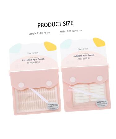 Healeved 2 Lace Double Eyelid Sticker Double Sides Tape Eyelid Lift Tape Double Stick Tape Eyes Cosmetics Accessories Natural Double Eyelid Tapes Breathable Hot Melt Adhesive Tool 8x6.5cm As Shown 1 - Buy Online on GoSupps.com