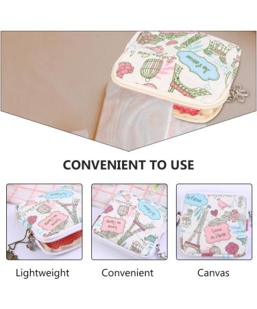 Healifty Zipper Wallet Sanitary Napkin Storage Bag - 2 Pack First Period Gifts for Girls | Period Bag with Zipper for Sanitary Napkins & Tampons | Collect Bags for Women & Girls - Buy Online on GoSupps.com