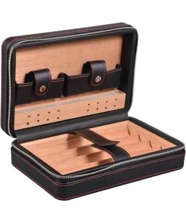 Cigar Boxs Cigar Case Cigar Box Cigar Humidors Leather Cigar Humidor with a Humidifier and Stainless Cutter Portable Light Weight Gift - Buy Online on GoSupps.com