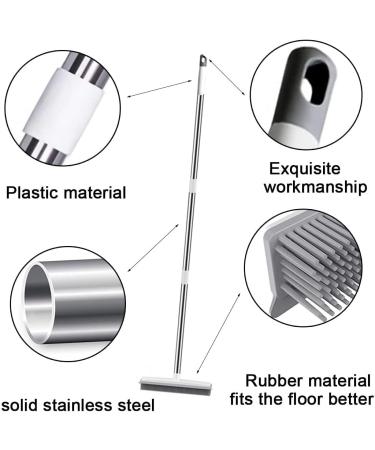 Rubber Broom Adjustable and Easy to Clean Widely Applicable Hair Removal Broom Suitable for Carpet Pet Hair Marble - Buy Online on GoSupps.com