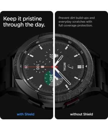 Spigen Chrono Shield Bezel Ring Protector for Samsung Galaxy Watch 4 Classic 46mm (2021) - Black - Buy Online on GoSupps.com