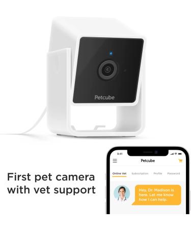 Petcube Cam Indoor Wi-Fi Pet and Security Camera with Phone App  Pet Monitor with 2-Way Audio and Video  Night Vision  1080p HD Video and Smart Alerts for Ultimate Home Security 1 camera - Buy Online on GoSupps.com