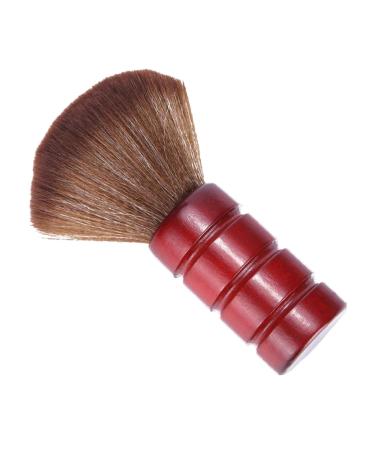 DOITOOL Barber Tools Hair Cutting Hairdressing Brush Large Barber Brush Barber Face Brush Wooden Handle Brush Duster Hairstyling Tool Red Neck Hair Brush Bamboo