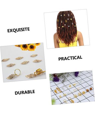 FRCOLOR 5 Boxes Wigs Dreadlocks Pendant Hair Accessories Hair Ornaments Hair Beads Braiding Accessories Hair Extension Rings Hollow Headband Alloy - Buy Online on GoSupps.com