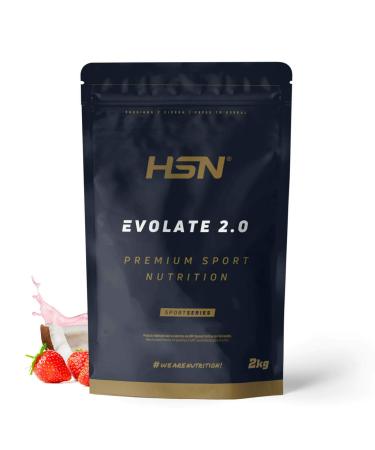 HSN HSN CFM Evolate 2.0 Whey Protein Isolate | Strawberry Coconut 2 kg | Whey Protein Isolate 90% + DigeZyme Enzymes | No Scoop Required | Non-GMO Vegan Gluten-Free and Soy-Free