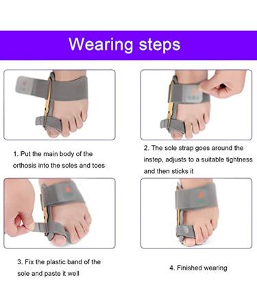 Bunion Corrector Toe Straightener | Adjustable Orthopedic Toe Separator for Hallux Valgus Relief - Buy Online on GoSupps.com