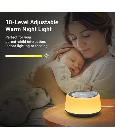 White Noise Machine with 30 Soothing Sounds, 7 Colors Night Light, 5 Timers - Portable Sound Machine for Baby & Adults - Buy Online on GoSupps.com