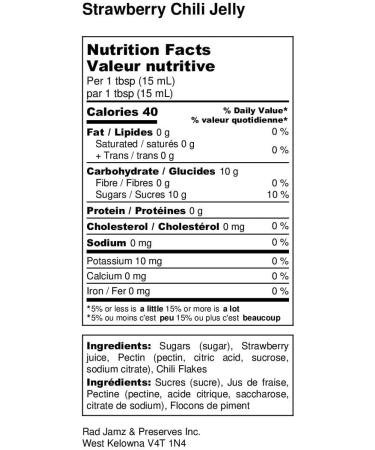 Rad Jamz Strawberry Chili Jelly 250ml - Buy Online on GoSupps.com