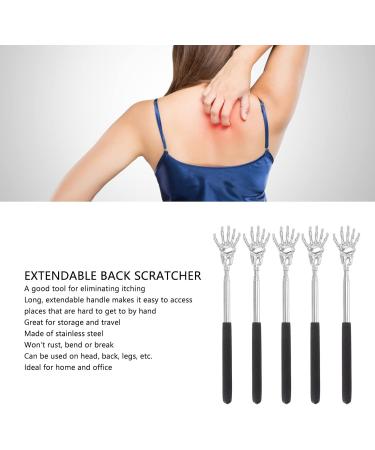 EASTALOLO 5pcs Set Stainless Steel Extendable Telescopic Back Scratcher & Portable Massager for Home & Office | International Shipping Available - Buy Online on GoSupps.com