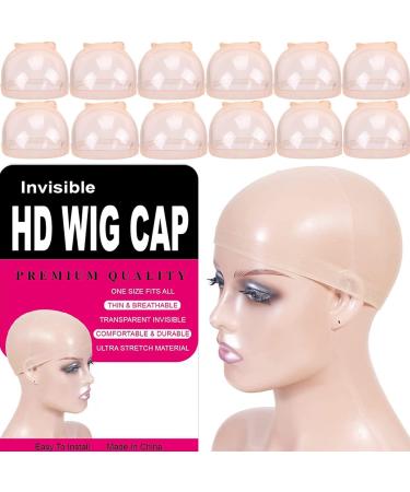 6 PCS Hd Wig Cap for Women Nude Hair Net for Wigs Stocking Wig Caps for Lace Front Wig - Buy Online on GoSupps.com