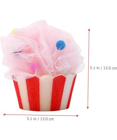 Buy 2pcs Cartoon Ice Cream Bath Balls - Soft Bath Loofah Sponges | Perfect for Men & Women | Fun Shower Puff for Relaxing Cleansing - Buy Online on GoSupps.com