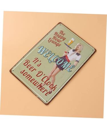 Artibetter Bar Sign Vintage Poster Metal Poster Vintage Posters Metal Signs Pub Tin Sign Decorations Vintage Metal Poster Bar Tin Sign Retro Decor - Buy Online on GoSupps.com