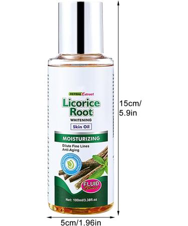 Povanjer Licorice Root Facial Oil 338 fl oz Licorice Root Essential Extract Oil for Hydration White Facial Oil with Moisturizing and Whitening Action - Buy Online on GoSupps.com