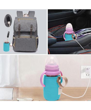 Jiakalamo Portable Baby Bottle Insulation Cover USB Travel Heater - Blue - Buy Online on GoSupps.com