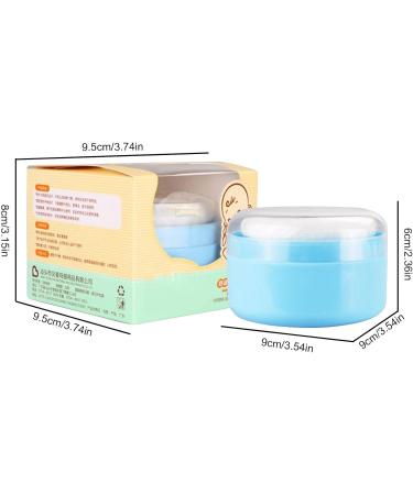 Pouffle de poudre et r cipient r cipient en poudre corporelle - Bo tre saupoudrage l che l' preuve des fuites Baby Body Cosmetic Powder Puffe and Container Case pour la maison et les Bleu - Buy Online on GoSupps.com