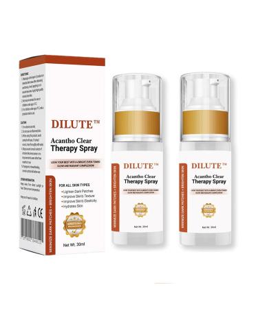 DILUTE Acantho Clear Therapy Spray Acanthoclear Therapy Spray dark knuckles treatment Acantho Clear Improve Skin Spray Acanthosis Nigricans Treatment Dark Knuckle for All parts (2PCS)