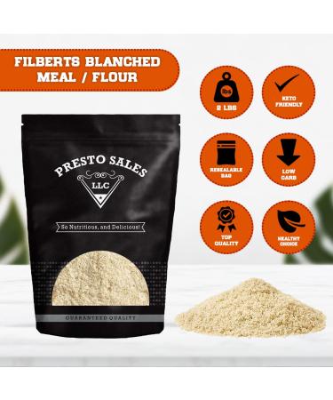 Premium Quality Blanched Hazelnut Flour 2 lbs - Vegan & Keto Friendly Turkish Baking Substitute by Presto Sales LLC - Buy Online on GoSupps.com