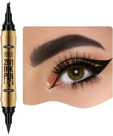 Crayon sourcils double extr mit tanche avec 4 pointes fourches pour eyeliner liquide - Buy Online on GoSupps.com