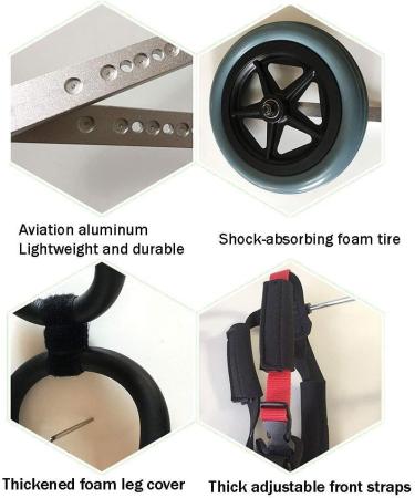 Dog Wheelchair for Back Legs Dog Wheelchair Adjustable Stainless Steel Cart Pet Wheelchair/cat Dog Wheelchair Hind Leg Rehabilitation for Handicapped Dog(XXXS) - Buy Online on GoSupps.com