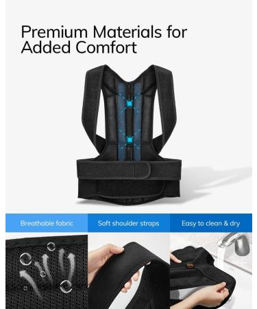 AEVO Compact Posture Corrector for Men & Women | Adjustable Upper Back Brace for Clavicle Support & Pain Relief | Invisible Comfortable Back Straightener - Buy Online on GoSupps.com