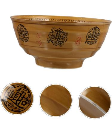 Milisten 2 Pcs Ramen Bowl Japanese Rice Bowl Salad Serving Utensils Exquisite Soup Bowl Chinese Mixing Bowl Ceramic Fruit Bowl Food Container Noodle Bow Bowls Kitchen Supplies Ceramics Fine 20X20X10CMx2pcs Yellowx2pcs - Buy Online on GoSupps.com