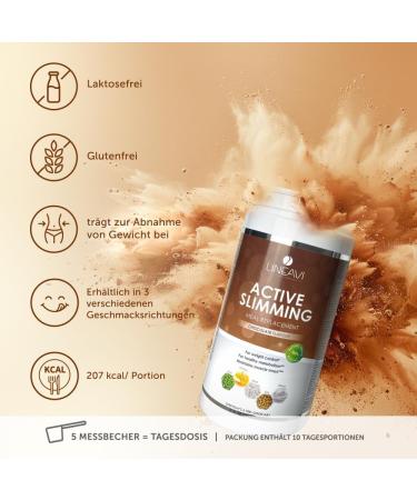 Lineavi Activated Food Diet Shake - Delicious Chocolate Meal Replacement | 500g Weight Loss Shake | Gluten & Lactose Free | Shaker Included - Buy Online on GoSupps.com