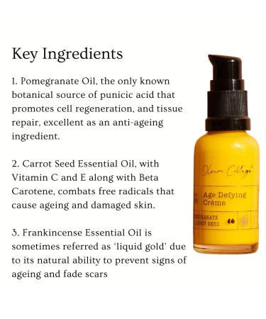 Age-Defying Creme for Women | Cold Pressed Oils & Antioxidants | Reduce Wrinkles & Pigmentation | 30ml - Buy Online on GoSupps.com